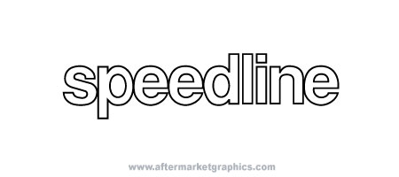 Speedline Racing Decals - Pair (2 pieces)